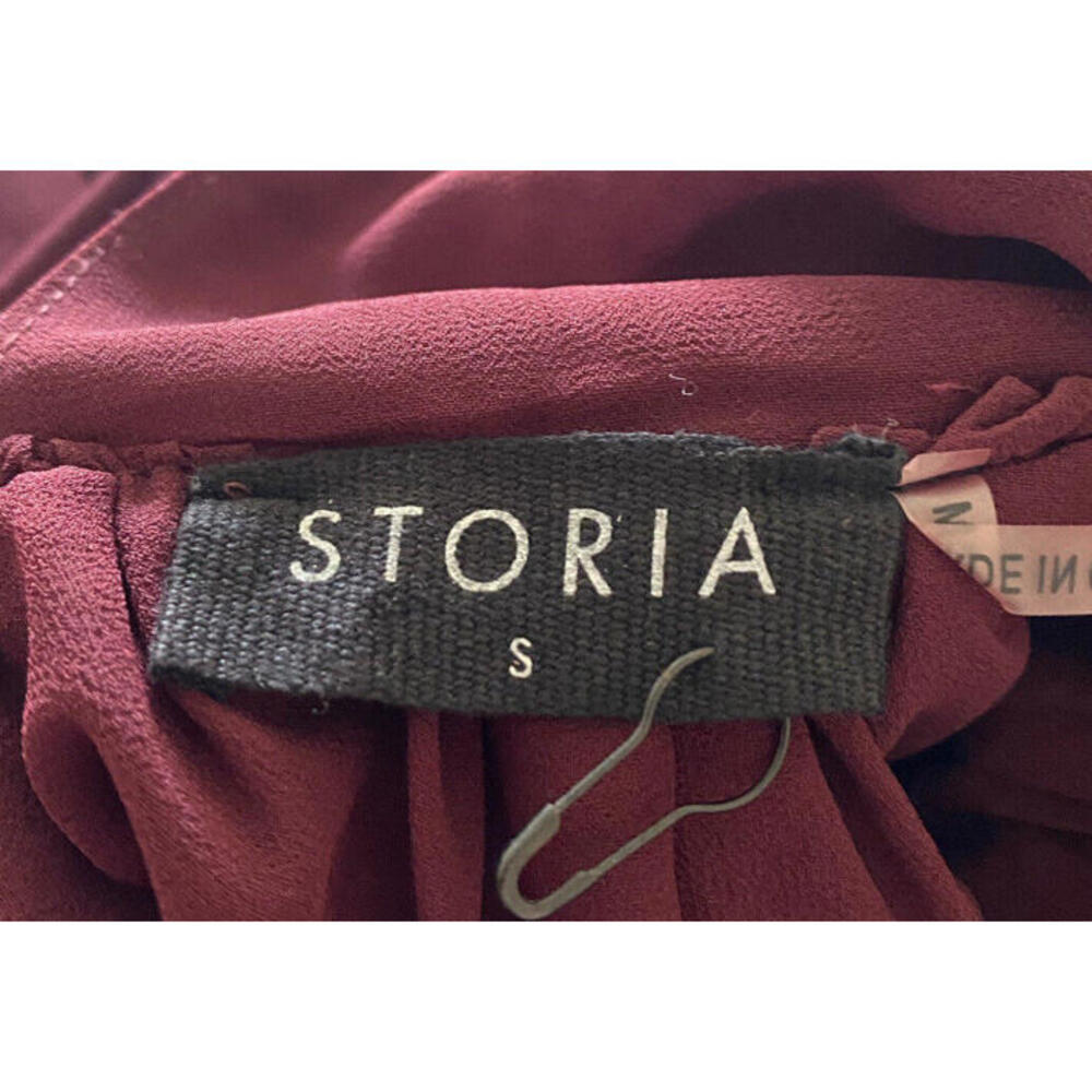 Storia Women's Ruffle Dress V-Neck Size Small - Picture 6 of 9
